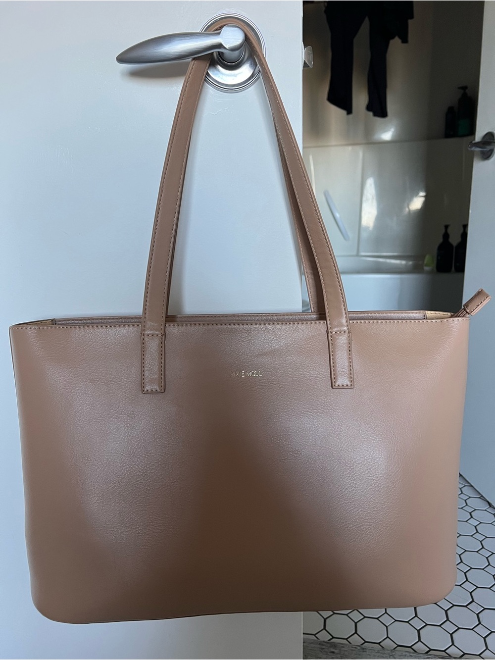 Pixie Mood Tan Leather Tote Bag